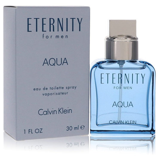 Eternity Aqua by Calvin Klein Eau De Toilette Spray 1 oz for Men