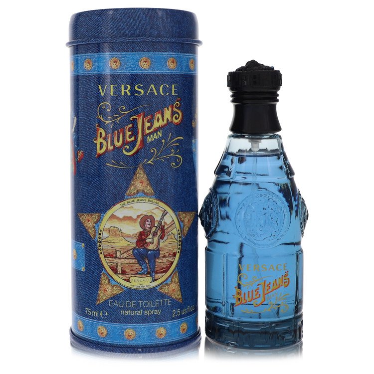 Blue Jeans by Versace Eau De Toilette Spray (New Packaging) 2.5 oz for Men