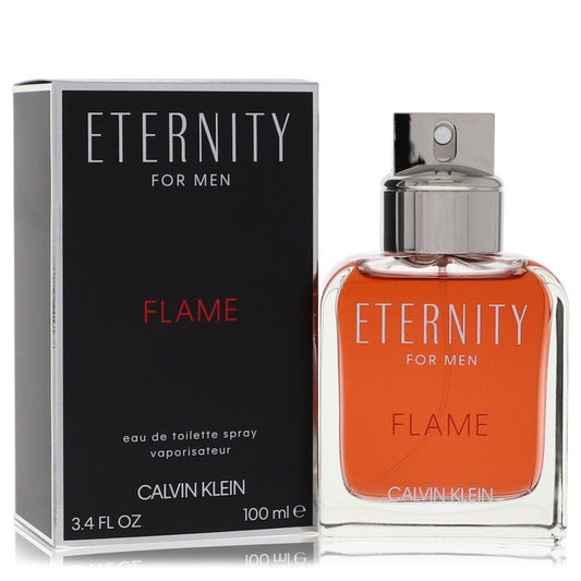 Eternity Flame by Calvin Klein Eau De Toilette Spray 3.4 oz for Men